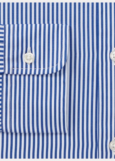 Camisa De Vestir Polo Ralph Lauren Hombre Azules / Blancos - Slim Fit Cotton - ZSNYH2609